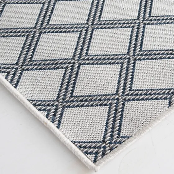 Gray Auckland Trellis Outdoor Area Rug, 5X7-Kirkland's Home Outlet