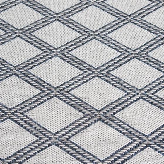 Gray Auckland Trellis Outdoor Area Rug, 5X7-Kirkland's Home Outlet
