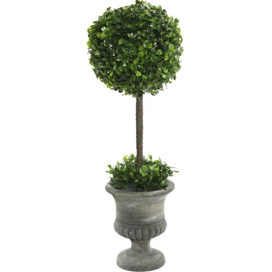 Gray Boxwood Pedestal Urn Topiary, 2 Ft.-Kirkland's Home Hot