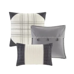 Gray Buffalo Check King 7-Pc. Comforter Set-Kirkland's Home Cheap