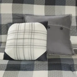 Gray Buffalo Check King 7-Pc. Comforter Set-Kirkland's Home Cheap