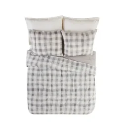 Gray Buffalo Check 5-Pc. Queen Comforter Set-Kirkland's Home Hot