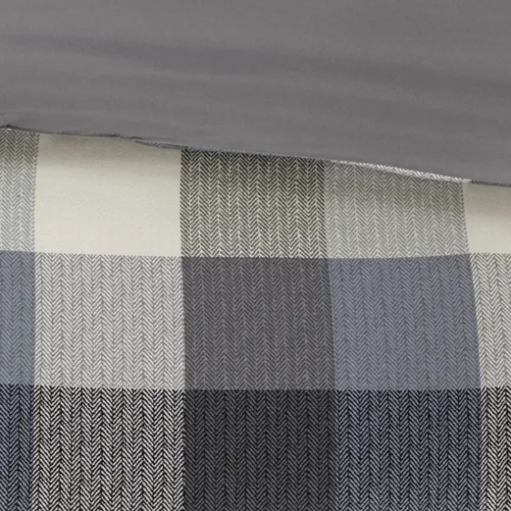 Gray Buffalo Herringbone Queen 7-Pc. Comforter Set-Kirkland's Home Store