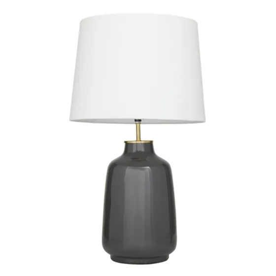 Gray Ceramic Base Gold Accent Table Lamp-Kirkland's Home Flash Sale