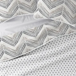 Gray Chevron Reversible 3-Pc. King Quilt Set-Kirkland's Home Online