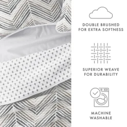 Gray Chevron Reversible 3-Pc. King Quilt Set-Kirkland's Home Online