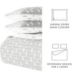 Gray Dotted Reversible 2-Pc. Twin Quilt Set-Kirkland's Home Flash Sale