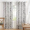 Gray Floral 2-Pc. Curtain Panel Set, 84 In.-Kirkland's Home Fashion