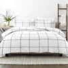Gray Grid Plaid 3-Pc. Micro King Duvet Cover Set-Kirkland's Home Cheap