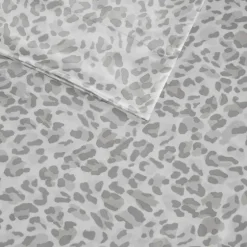 Gray Leopard Satin King 2-Pc. Pillow Case Set-Kirkland's Home Outlet