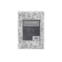 Gray Leopard Satin Standard 2-Pc. Pillow Case Set-Kirkland's Home Outlet