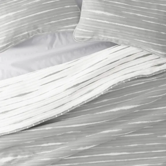 Gray Linear Reversible 3-Pc. King Quilt Set-Kirkland's Home Store