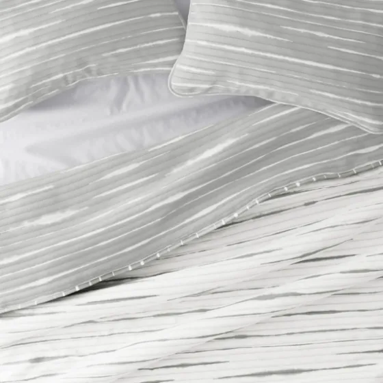 Gray Linear Reversible 3-Pc. King Quilt Set-Kirkland's Home Store