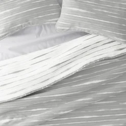 Gray Linear Reversible 3-Pc. Queen Quilt Set-Kirkland's Home Shop