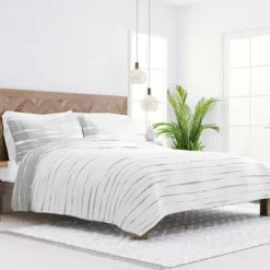 Gray Linear Reversible 2-Pc. Twin Quilt Set-Kirkland's Home Discount