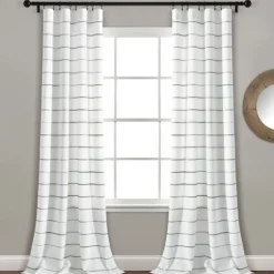 Gray Ombre Stripe Curtain Panel Set, 84 In.-Kirkland's Home Cheap
