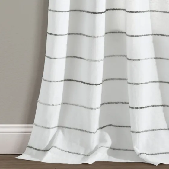 Gray Ombre Stripe Curtain Panel Set, 84 In.-Kirkland's Home Cheap