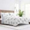 Gray Patchwork Reversible 3-Pc. Queen Quilt Set-Kirkland's Home Outlet