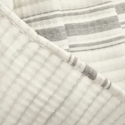 Gray Pick Stitch Stripe Decorative Throw-Kirkland's Home Hot