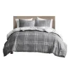 Gray Plaid Dayton 3-Pc. King Comforter Set-Kirkland's Home Best Sale