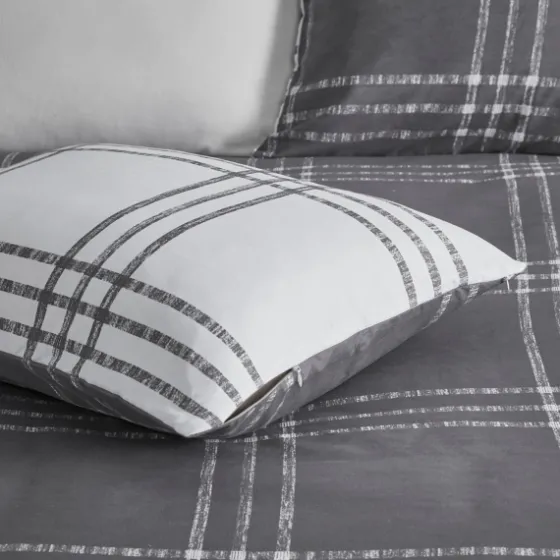 Gray Plaid Dayton 3-Pc. King Comforter Set-Kirkland's Home Best Sale