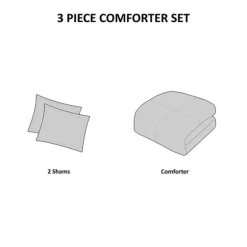 Gray Plaid Dayton 3-Pc. King Comforter Set-Kirkland's Home Best Sale