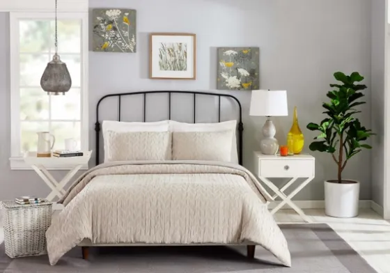 Gray Raised Chevron 3-Pc. King Duvet Set-Kirkland's Home Online