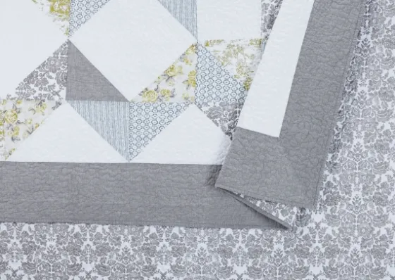 Gray Reine-Marie Full/Queen 3-Pc. Quilt Set-Kirkland's Home Best