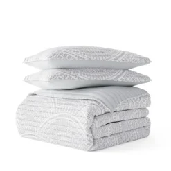 Gray Scalloped Reversible 2-Pc. Twin Quilt Set-Kirkland's Home Flash Sale