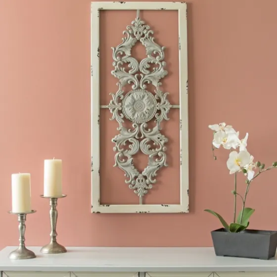 Gray Scroll Panel Plaque-Kirkland's Home Sale