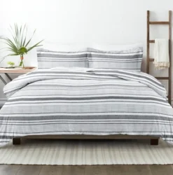Gray Soft Striped 3-Pc. King Duvet Cover Set-Kirkland's Home Shop