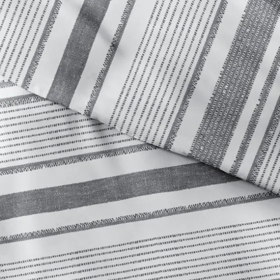 Gray Soft Striped 3-Pc. Queen Duvet Cover Set-Kirkland's Home Shop