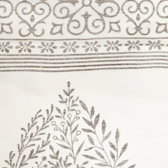 Gray Teardrop Leaves Curtain Panel Set, 84 In.-Kirkland's Home Sale