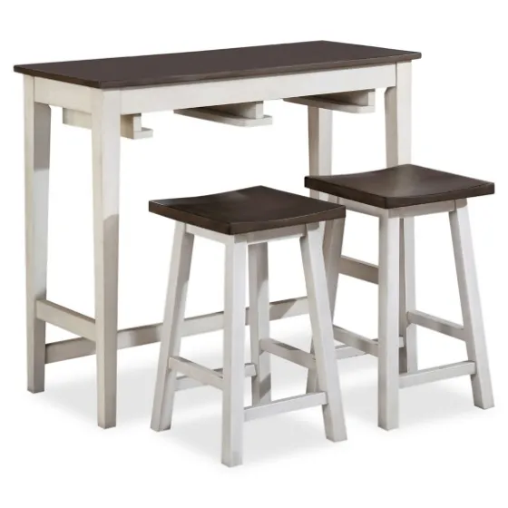 Gray Top Wood With Rack 3-Pc. Dining Set-Kirkland's Home Flash Sale
