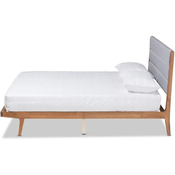 Gray Tufted Headboard Queen Platform Bed-Kirkland's Home Best Sale