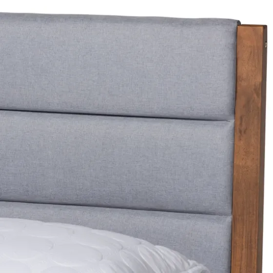 Gray Tufted Headboard Queen Platform Bed-Kirkland's Home Best Sale