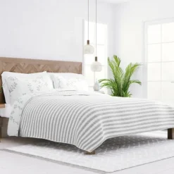 Gray Vines Reversible 2-Pc. Twin Quilt Set-Kirkland's Home Clearance
