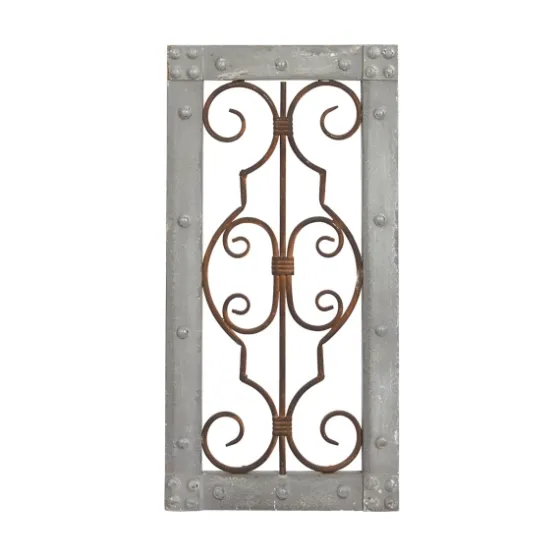 Gray Wood Traditional Scroll Wall Plaque-Kirkland's Home Discount