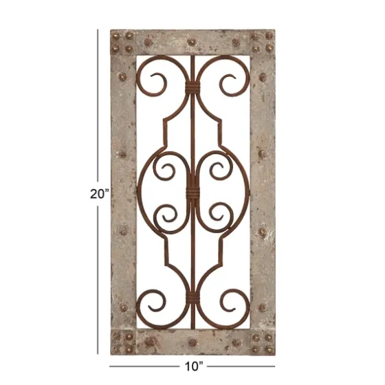 Gray Wood Traditional Scroll Wall Plaque-Kirkland's Home Discount