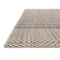 Gray Zig Zag Stripe Outdoor Area Rug, 5X7-Kirkland's Home Online