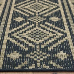 Greek Key Sun Shower Outdoor Area Rug, 7X9-Kirkland's Home Shop