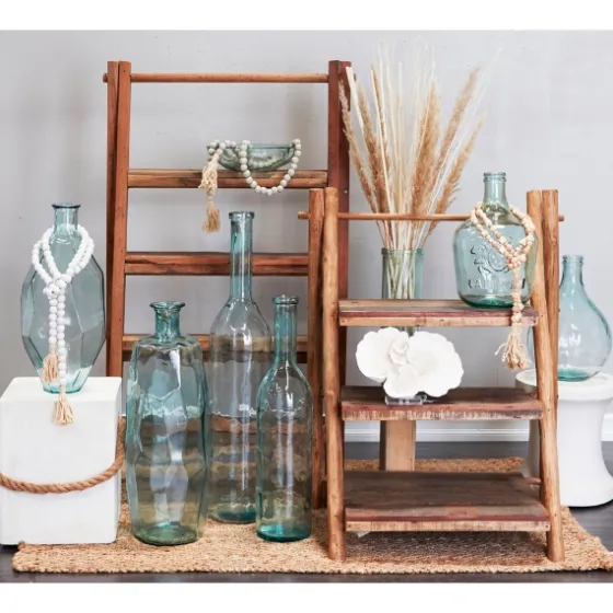 Green And Blue Clear Glass Vase, 29 In.-Kirkland's Home Fashion