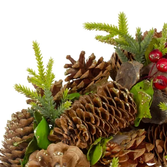 Green And Brown Pinecone Mini Wreath-Kirkland's Home Outlet