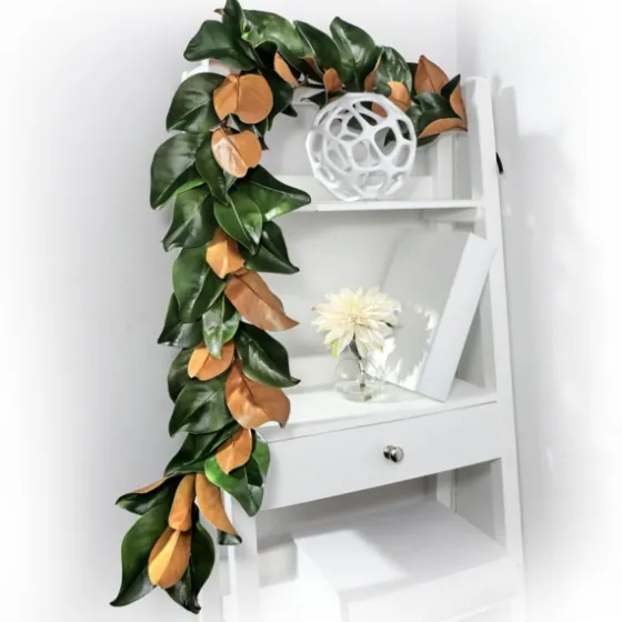 Green And Orange Magnolia Leaf Garland-Kirkland's Home Hot