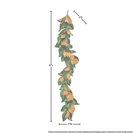 Green And Orange Magnolia Leaf Garland-Kirkland's Home Hot