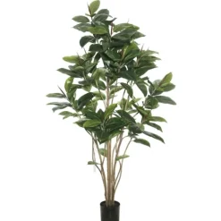 Green Rubber Tree, 6 Ft.-Kirkland's Home Cheap