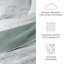 Green Scalloped Reversible 2-Pc. Twin Quilt Set-Kirkland's Home Hot