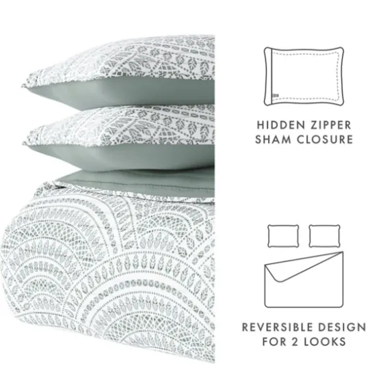 Green Scalloped Reversible 2-Pc. Twin Quilt Set-Kirkland's Home Hot