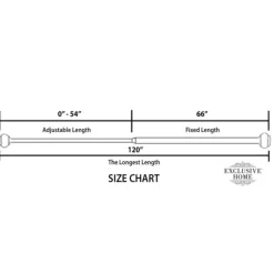 Gunmetal Adjustable Torch Curtain Rod, 120 In.-Kirkland's Home Online