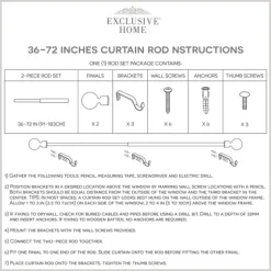 Gunmetal Open Sphere Curtain Rod, 72 In.-Kirkland's Home Flash Sale